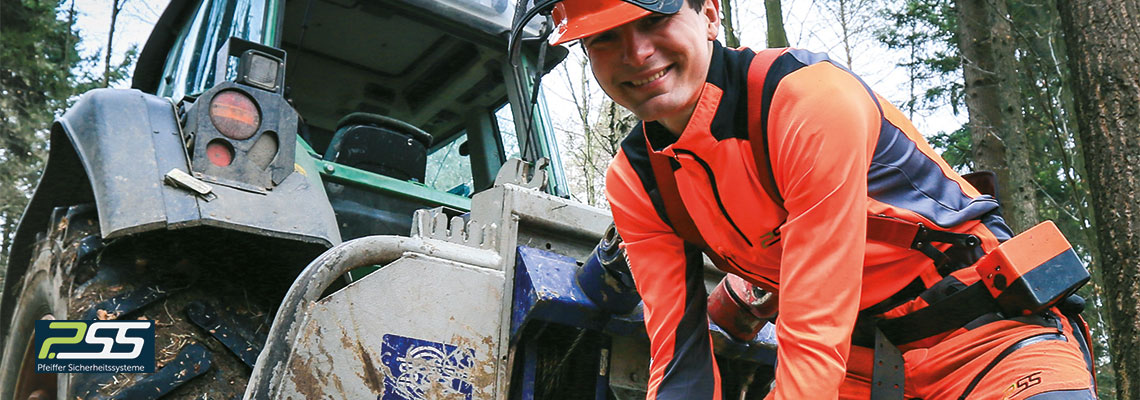 Pfeiffer Sicherheitsysteme Arbeitsbekleidung in neon-orange - Wald