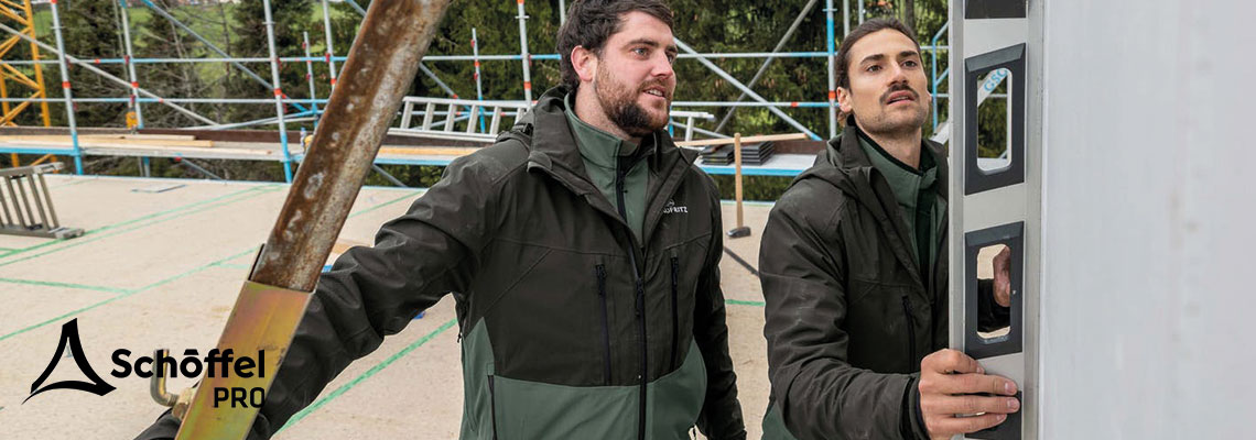 Schöffel PRO Arbeitsbekleidung schwarz/olivegrün - Baustelle