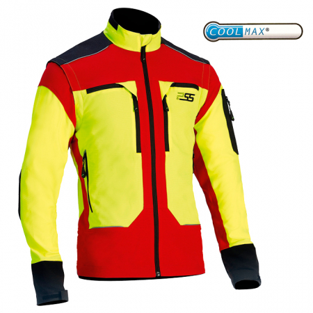 Forst-Stretchjacke X-treme Vario von PSS rot/gelb