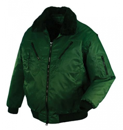 Winter-Pilotenjacke mit Webpelz 1-färbig