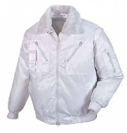 Winter-Pilotenjacke mit Webpelz 1-färbig