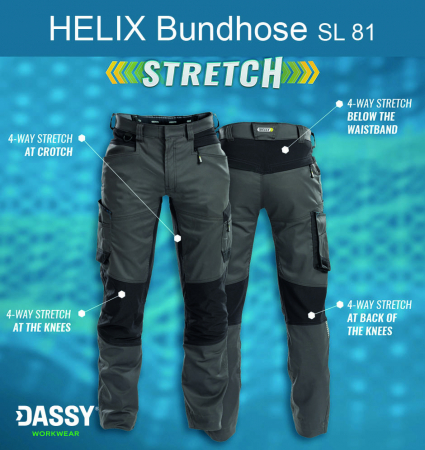 D-Flex HELIX Bundhose 4WayStretch v. Dassy SL81