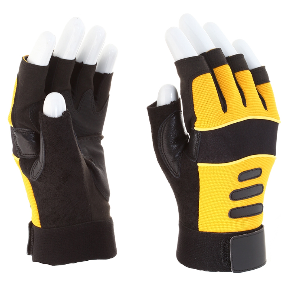 Mechanikerhandschuh ohne Fingerspitzen von RS
