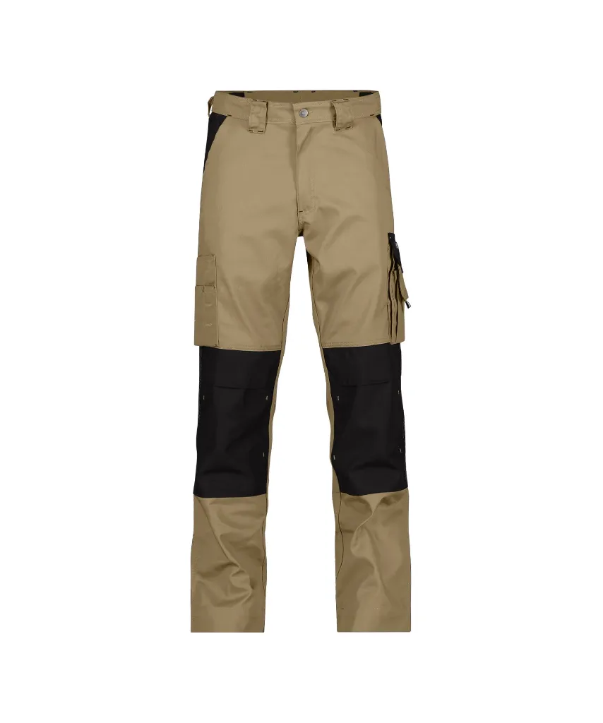 dassy-boston-two-tone-work-trousers-knee-pockets-beige-black-front.webp