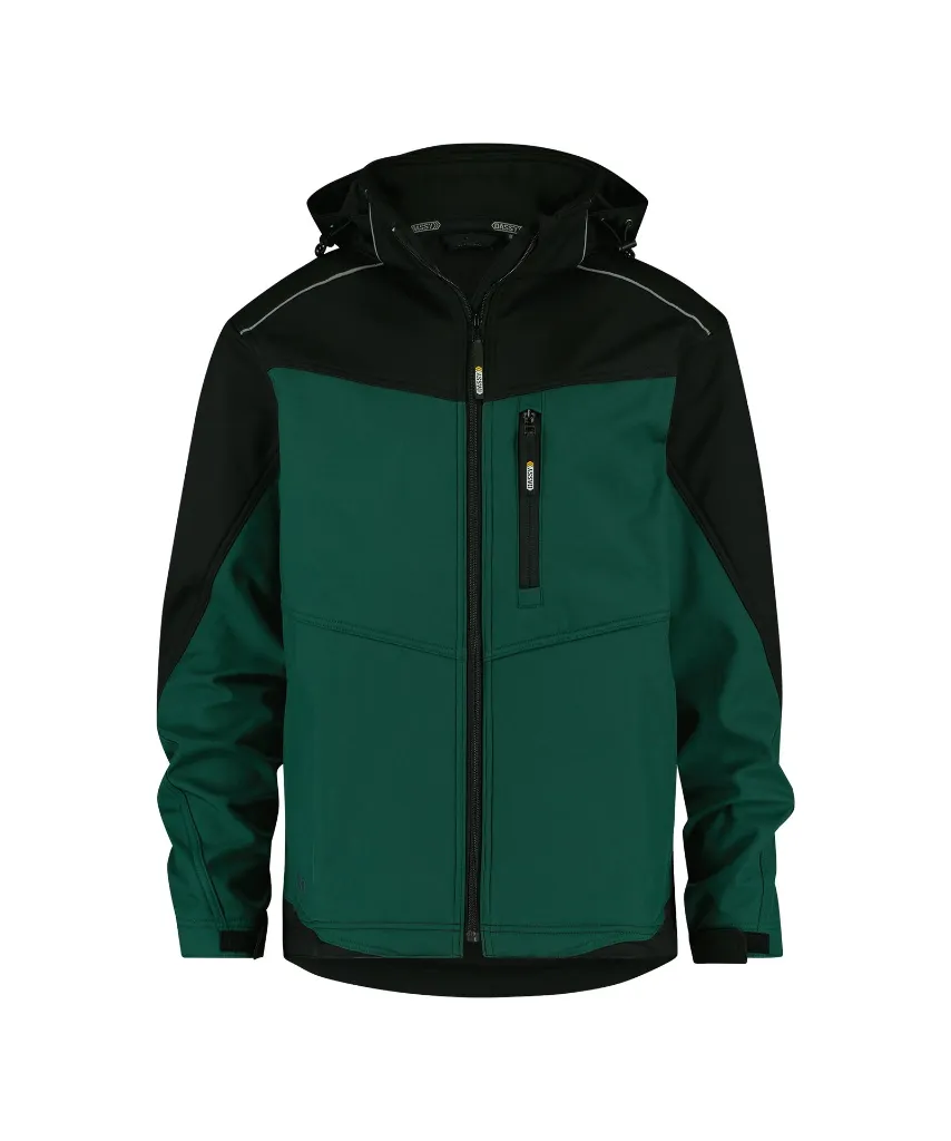dassy-jakarta-two-tone-softshell-jacket-bottle-green-black-front.webp