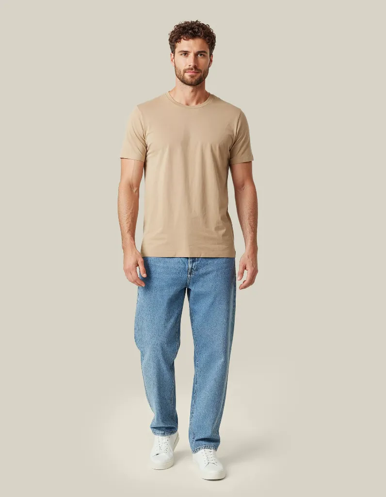 3410010_3410010-179_Model T-shirt Regular Fit_LATTE 2.webp