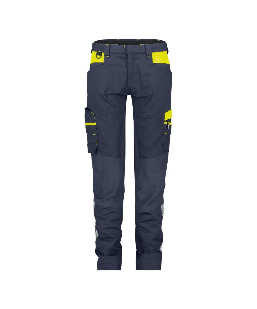 dassy-hong-kong-women-work-trousers-stretch-midnight-blue-fluo-yellow-front.webp