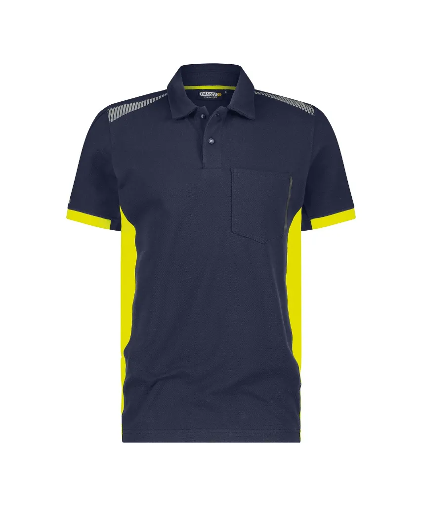dassy-veracruz-polo-shirt-midnight-blue-fluo-yellow-front.webp