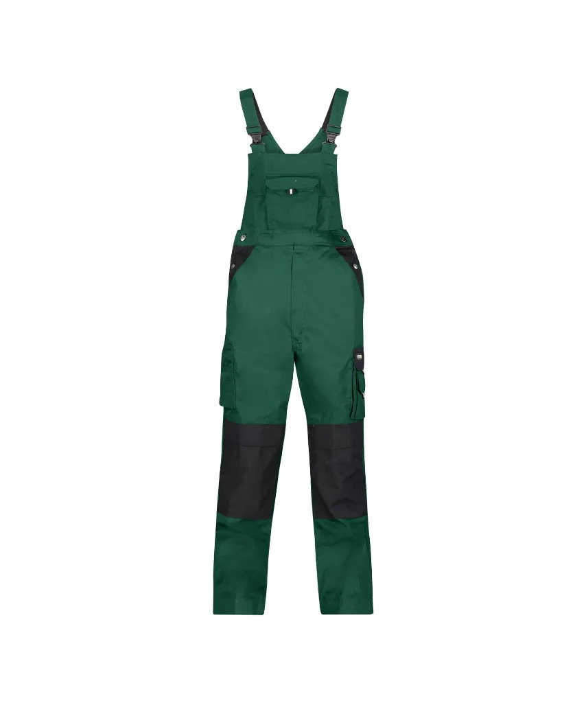 dassy-versailles-two-tone-brace-overall-knee-pockets-bottle-green-black-front.webp