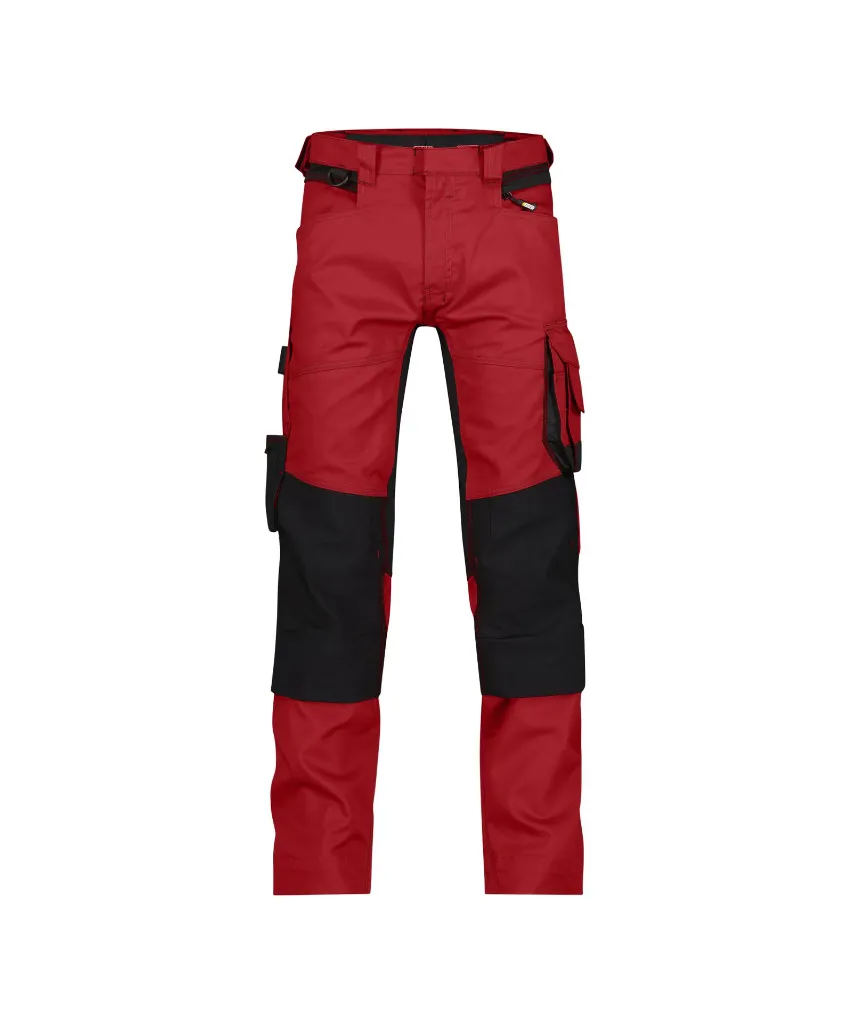 dassy-dynax-work-trousers-stretch-knee-pockets-red-black-front.webp