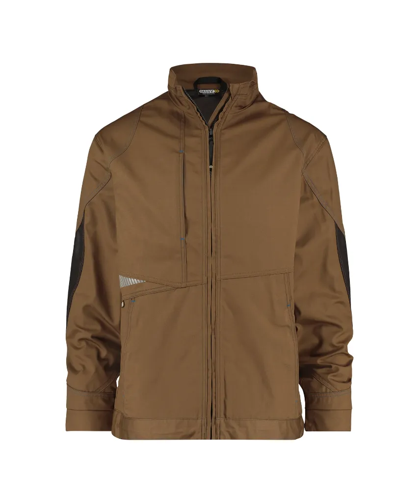dassy-atom-work-jacket-clay-brown-anthracite-grey-front.webp