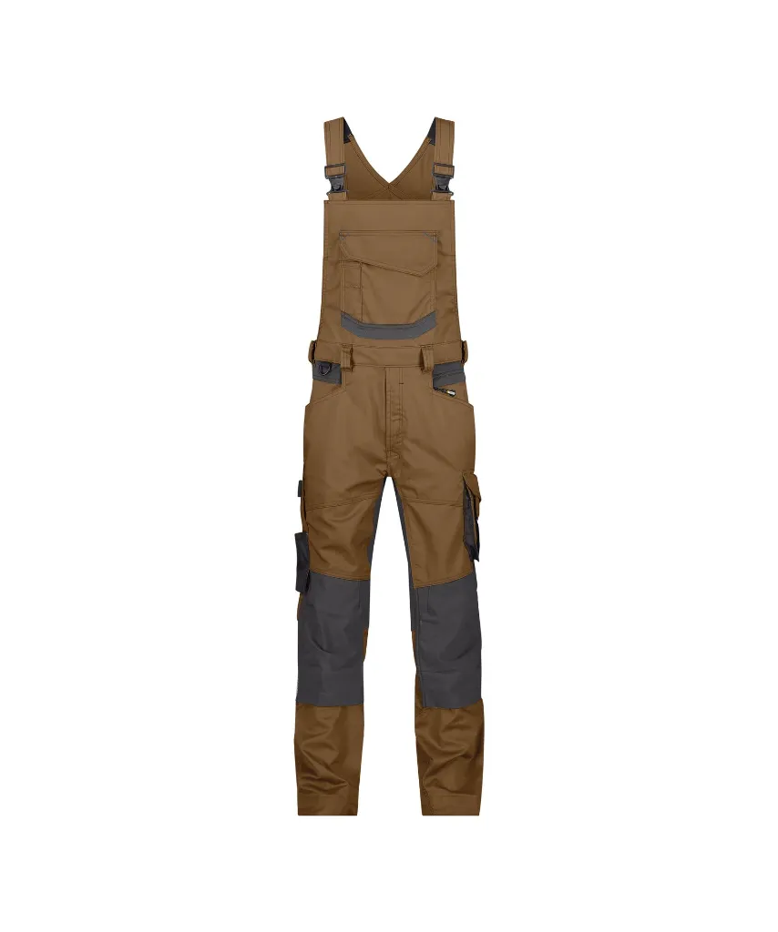 dassy-tronix-brace-overall-stretch-knee-pockets-clay-brown-anthracite-grey-front.webp