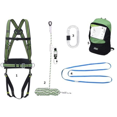 [800010] Sicherheitsset Kratos ""Dach"" 2-10 in Tasche