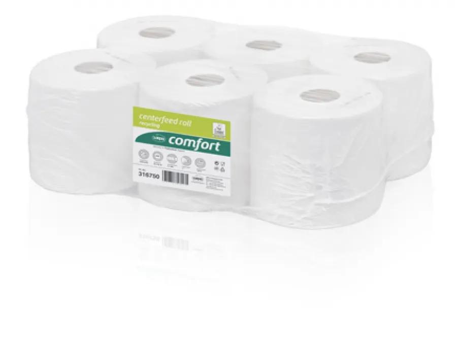 Toilettentissue Mini-Jumbo Rolle 2lag., 12er