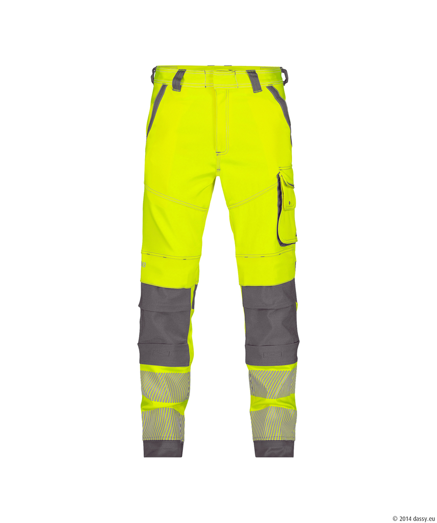 [00565235-0040] ARUBA Warn-Bundhose stretch SL81 v. Dassy (gelb/anthrazit, 42)