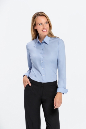 [00205539-0008] Damenbluse Stretch LA 6515 v. Greiff (anthrazit, 32)