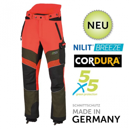 Forst-Bundhose X-treme Breeze grün-orange von PSS