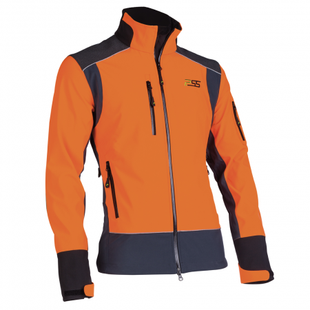[00351018-0006] Forst-Stretchjacke X-treme Shell orange/grau von PSS (3XL)
