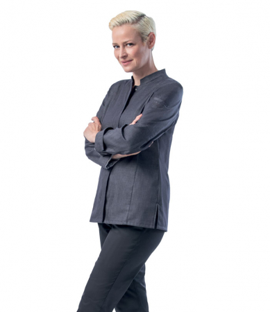 [00201529-0001] Kochhemd Damen 1388 Stretch von Leiber (L)