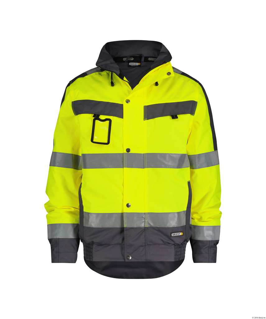 [00565288-0035] LIMA Warn-Winterjacke EN ISO 20471 v. Dassy (gelb/anthrazit, 3XL)