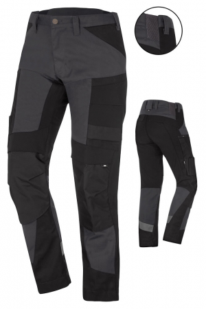 [00568020-0082] Leo Bundhose Stretch regular von FHB (anthrazit/schwarz, 42)