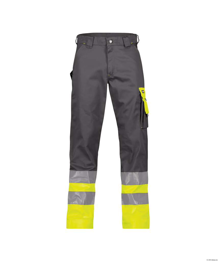 [00565261-0040] OMAHA Warn-Bundhose SL81 von Dassy (gelb/anthrazit, 42)
