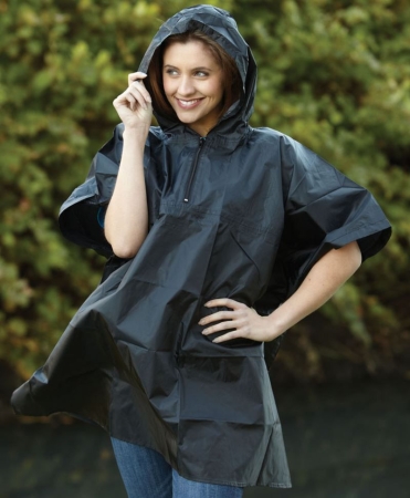 [00570166-0001] Regen-Poncho HS470 mit Beutel (black, L)
