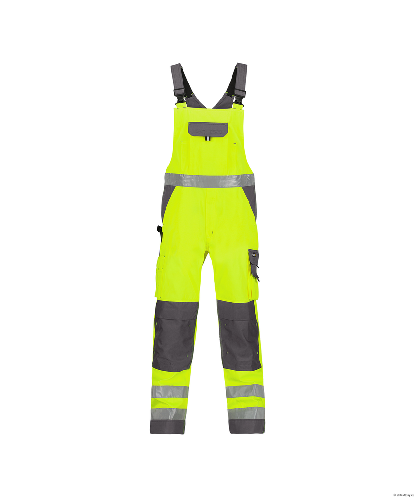 [00565275-0040] TOULOUSE Warn-Latzhose SL81 von Dassy (gelb/anthrazit, 42)