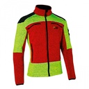 Forst-Strickjacke X-treme Arctic rot/gelb von PSS