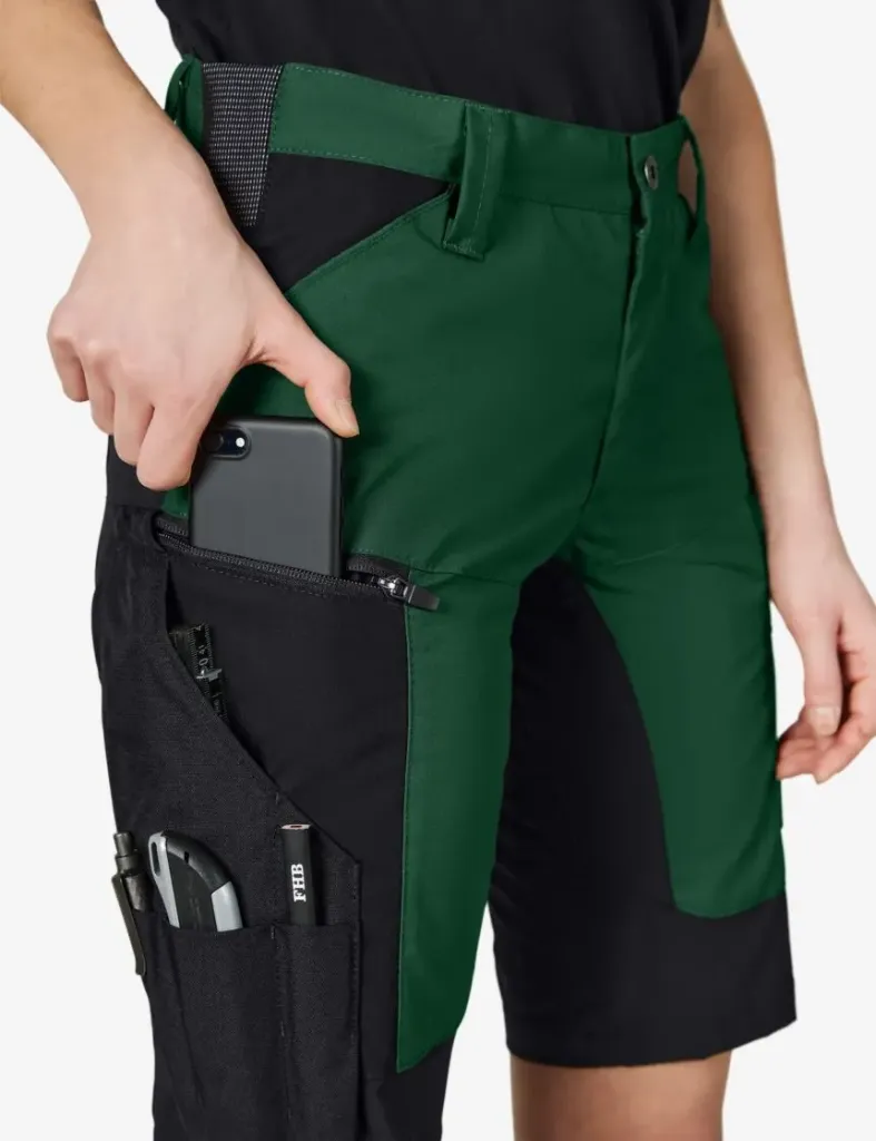 KIM Work-Bermudas stretch-light v FHB (anthrazit/schwarz, 42)